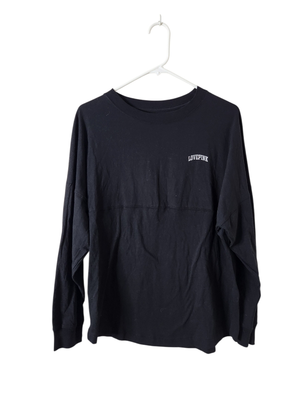 Pink Victorias Secret Black Long Sleeve Top